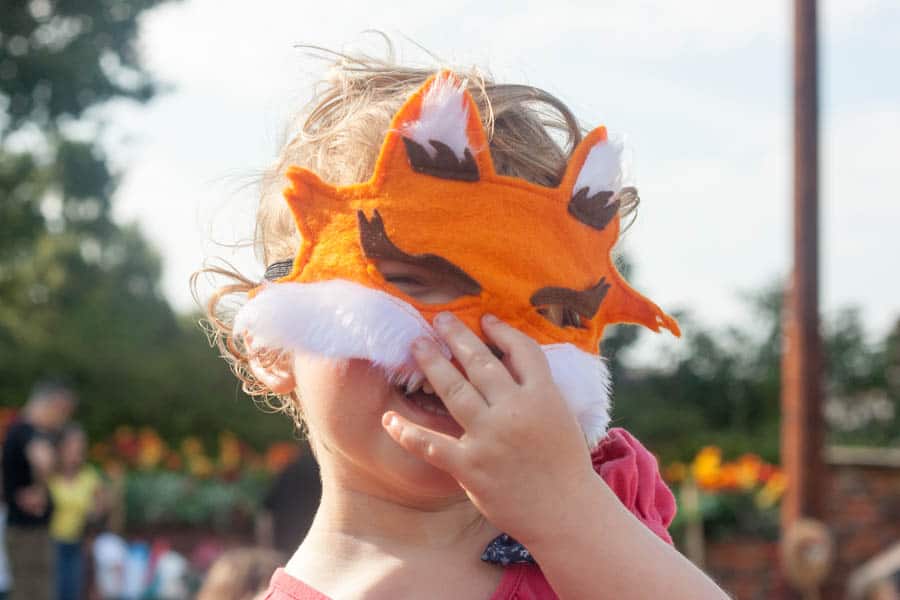 Toddler at Just so festival
