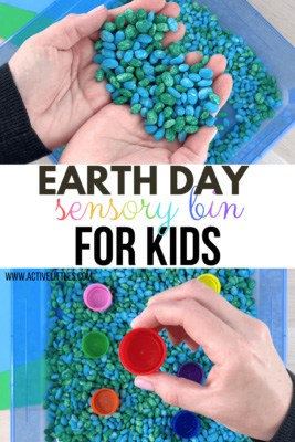 Earth day sensory bin