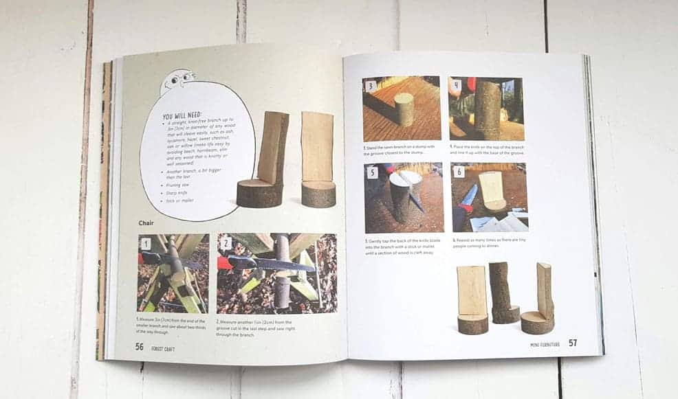 Forest craft book how to make tiny furniture