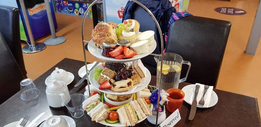 Afternoon tea platter at Kirklees light railway