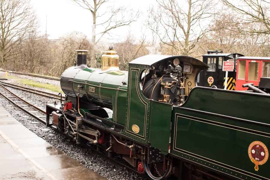 Train at Kirklees light railway