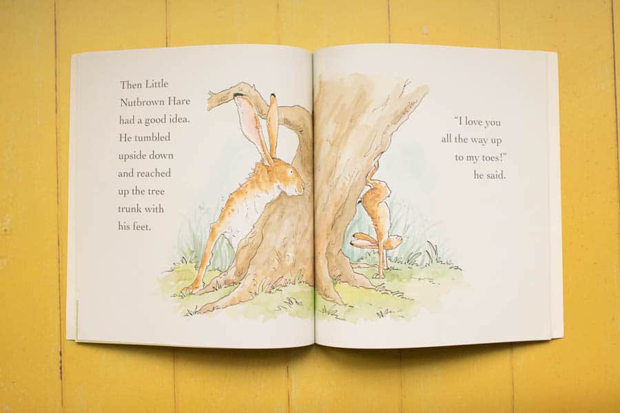 Guess how much I love you open at a page