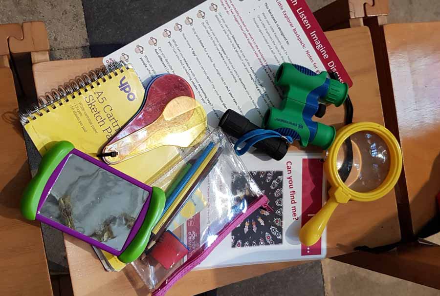 Contents of a york minster explorer pack