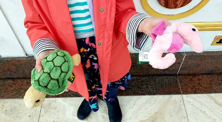 soft toys from Sea Life Manchester