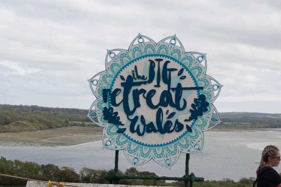 Big retreat Wales sign