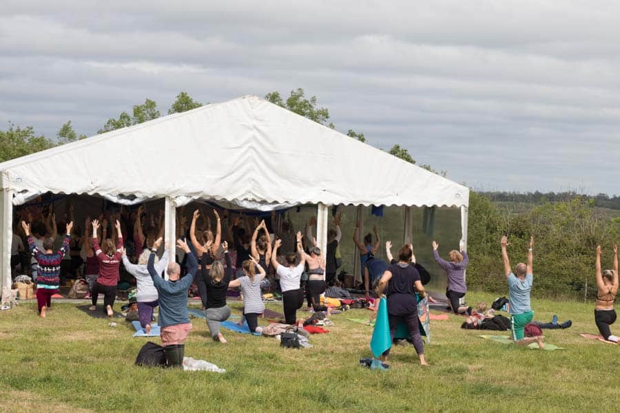 Yoga class at Big Retreat wales