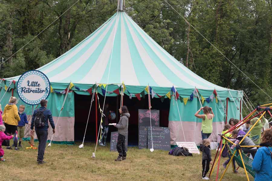 Little retreaters area at Big Retreat Wales