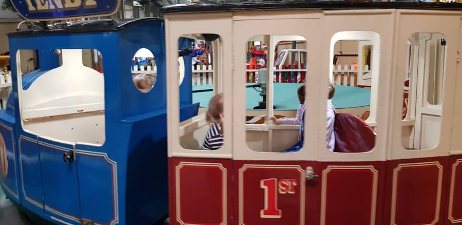 Vintage kid's train ride