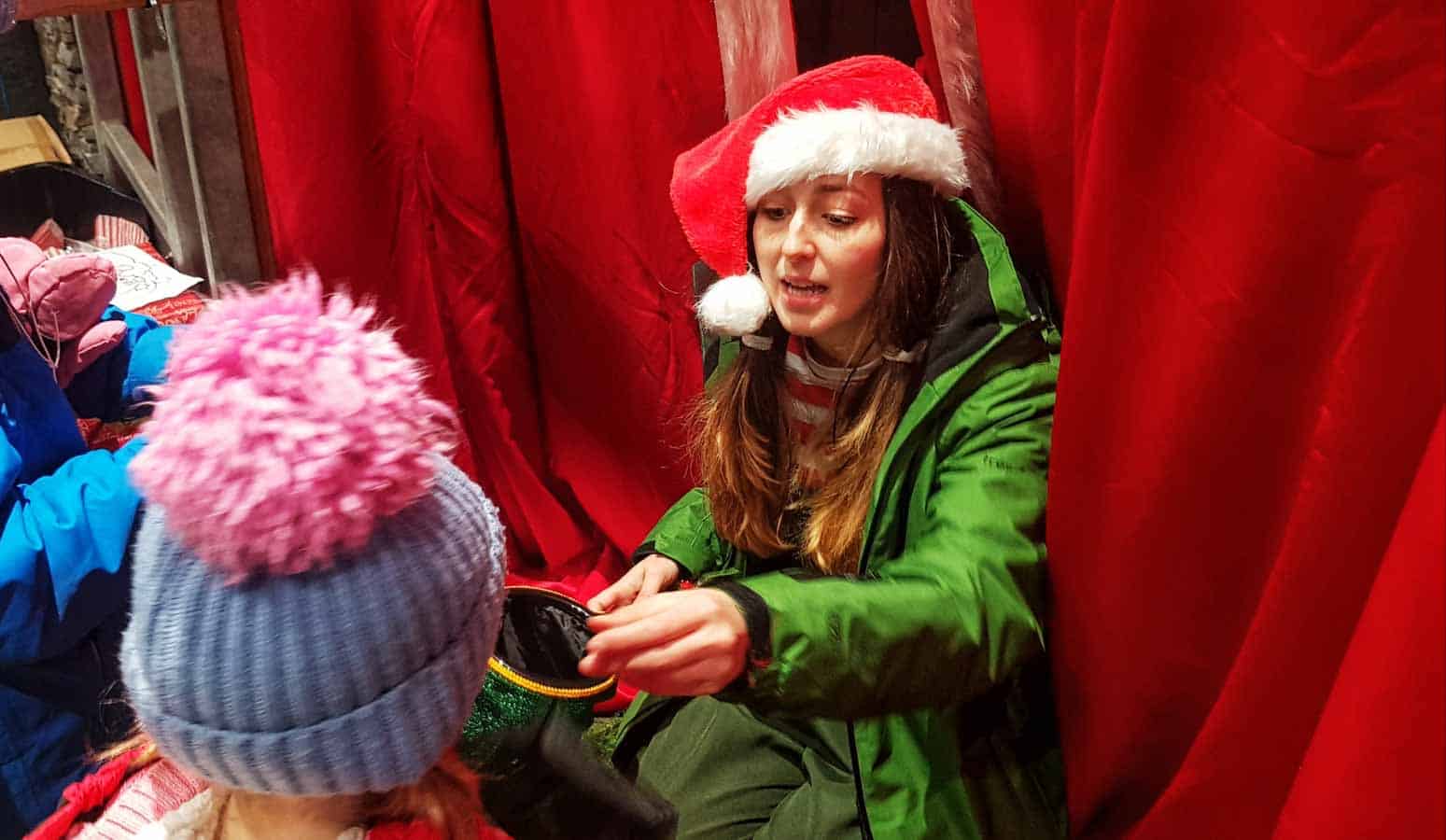 Christmas elf at Chill factore