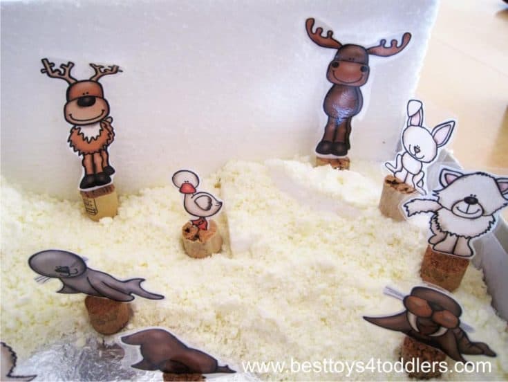 Image for Arctic Animals Small World with Taste Safe Snow Dough
