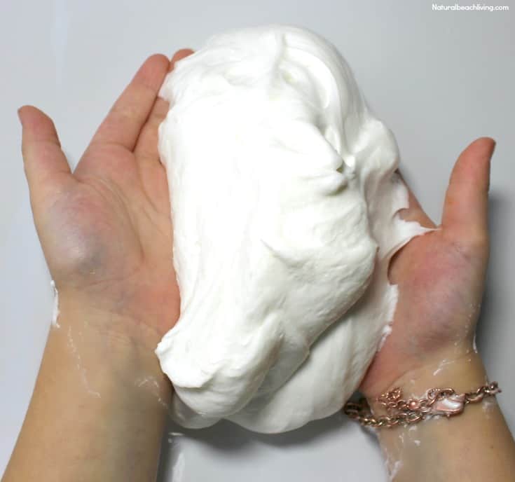 Image for Fluffy Snow Slime Recipe - The Best Snow Slime