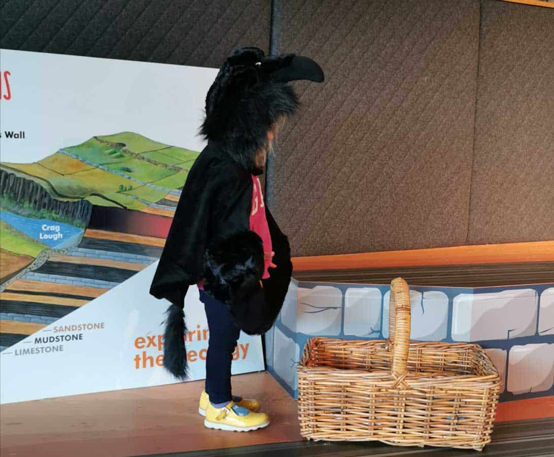 Child dressed as a crow