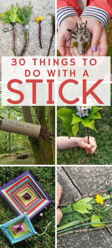 30 Fun things to do with sticks - The Ladybirds' Adventures