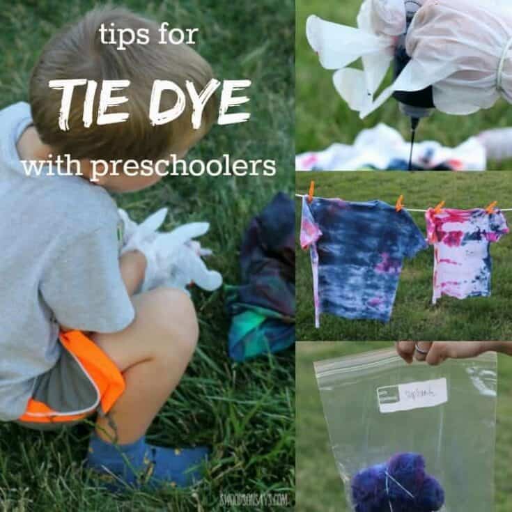 Image for Tips on tie dye shirts for kids with kids!