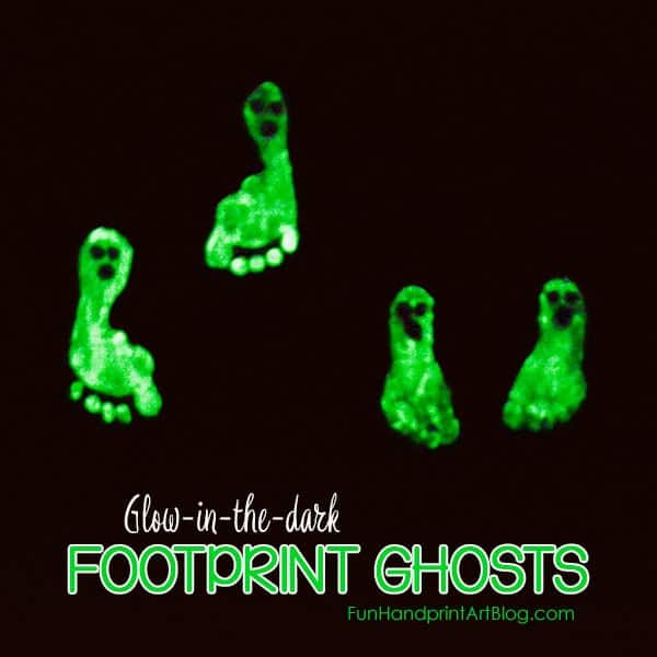 Image for Boo’tiful Glow-in-the-Dark Ghost Footpritns for Kids Halloween Craft
