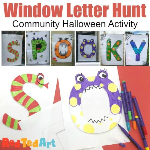Image for Social Distancing Halloween Window Letter Hunt