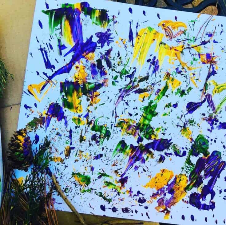 Image for Painting With Nature Activity for Kids