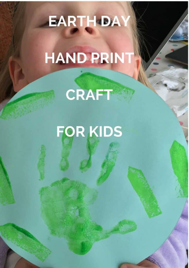 Image for Earth Day hand print craft