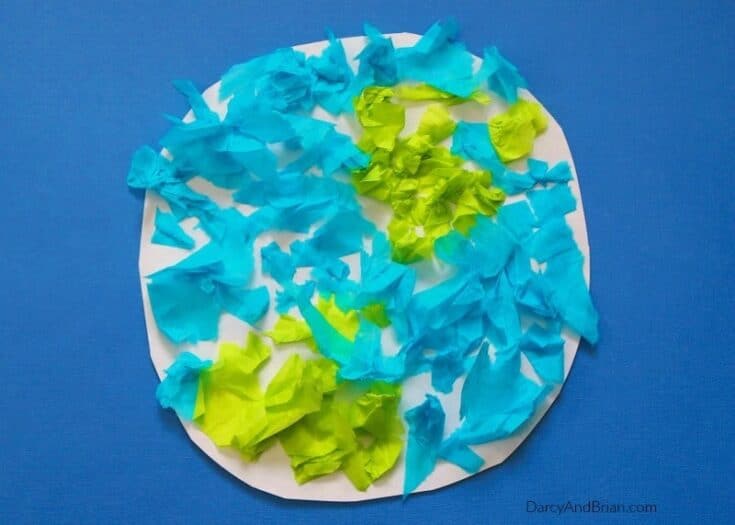 Image for Fun Tissue Paper Earth Day Craft for Kids