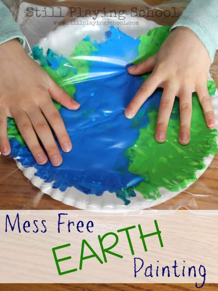 Image for No Mess Painting in a Bag Earth Craft