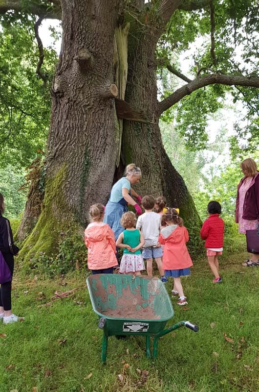 Group of children enjoying a storytelling session
