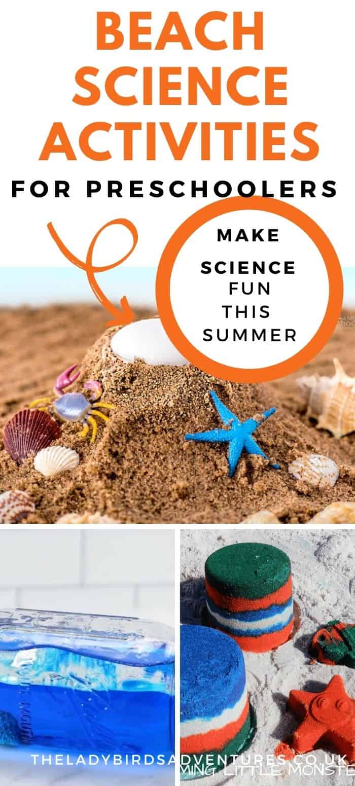 3 different beach themed science activities for kids photos