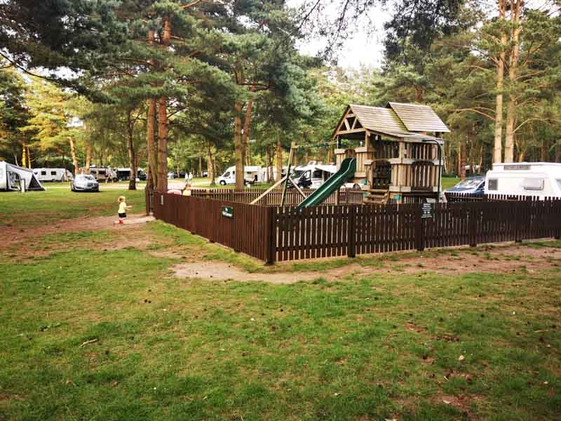 wooden play area