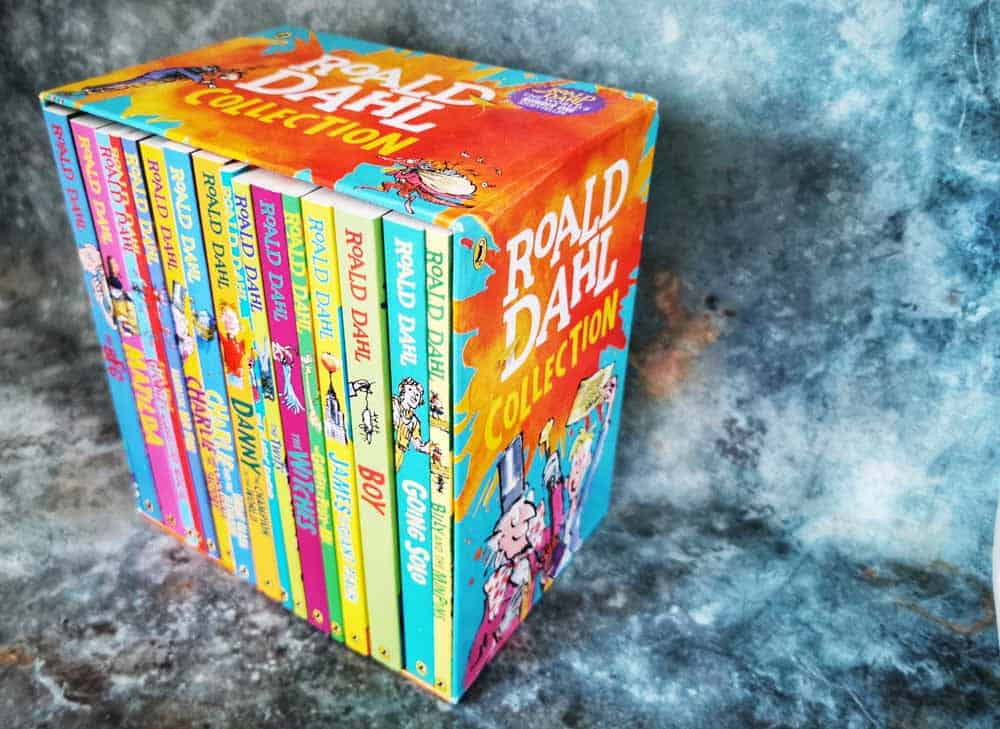 Box of Roald dahl books