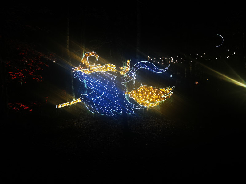 Witch made of lights
