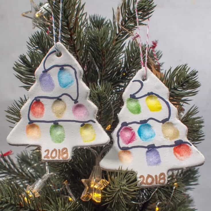 Image for Fingerprint Christmas Tree Ornament 