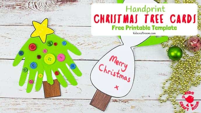 Image for Handprint Christmas Tree Cards