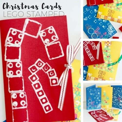Image for LEGO Christmas Cards for Kids To Make - Little Bins for Little Hands
