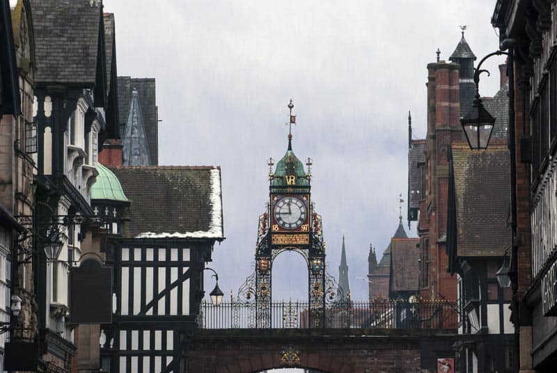 clock on the city walls