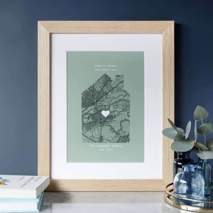 Image for Our First Home Personalised Map Print