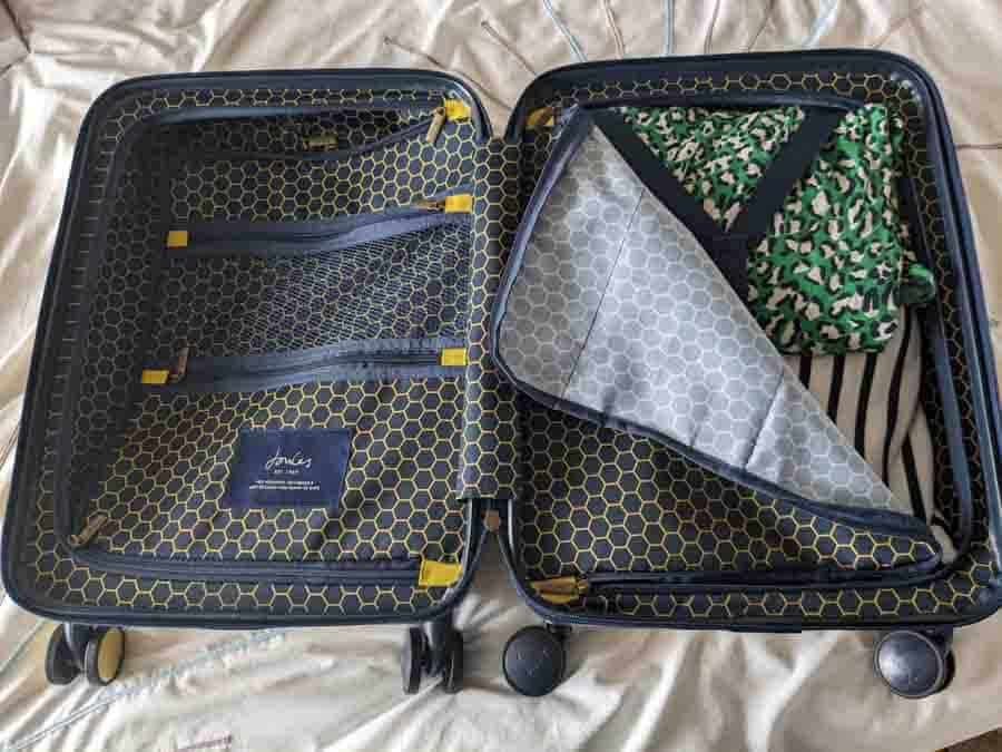Open suitcase