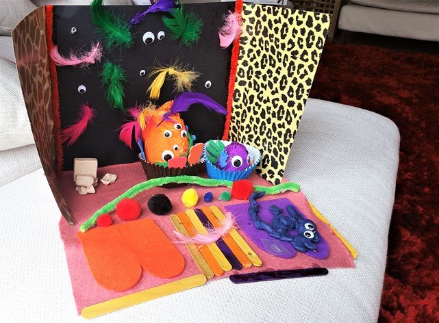 Image for Easy Monster House Halloween Craft for Kids  Step-by-step tutorial