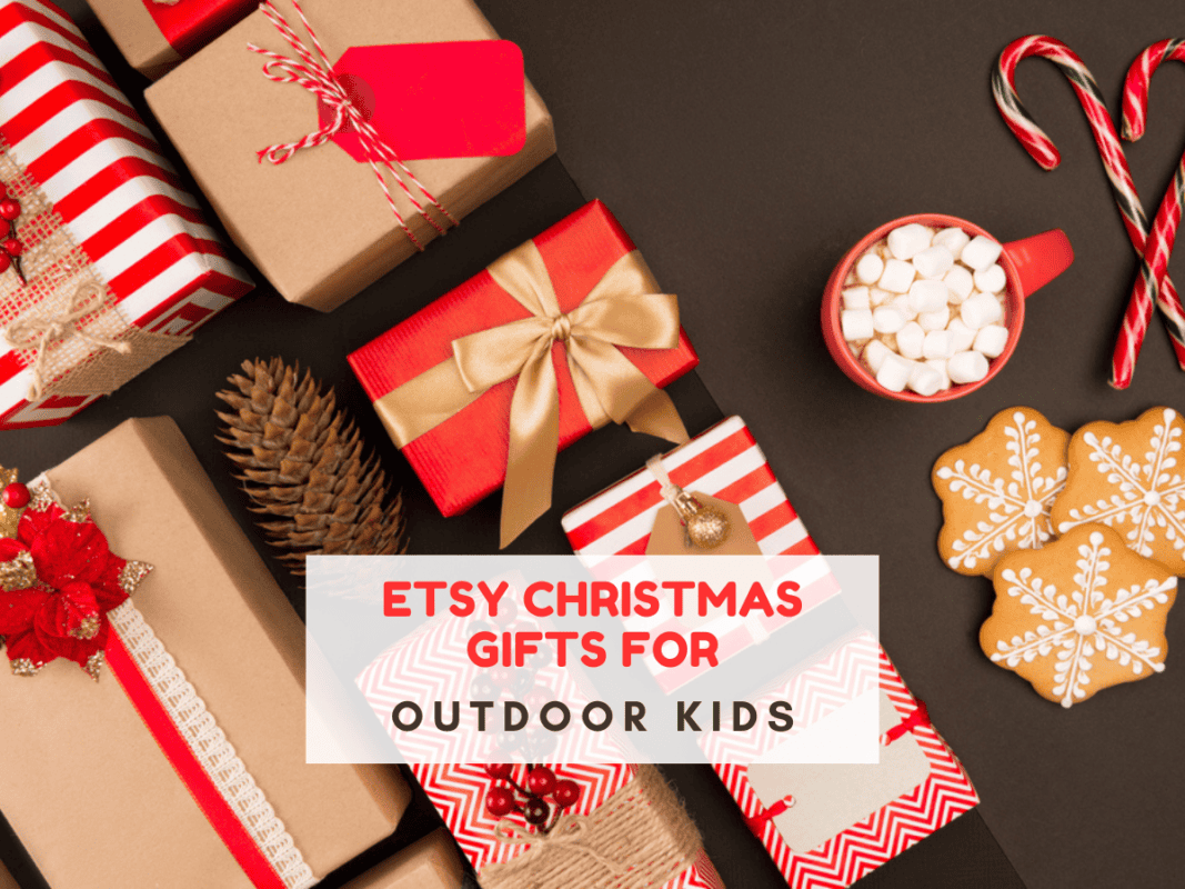 Brown background with lots or red and gold Christmas gifts