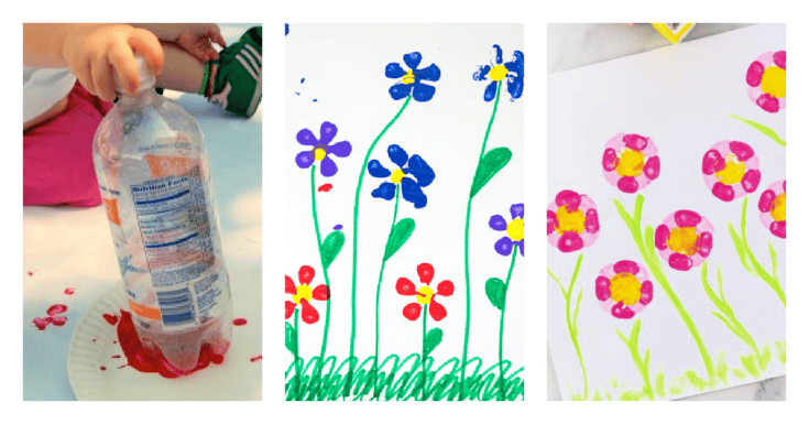 Image for Easy Flower Painting Art Using Water Bottles