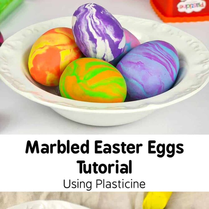 Image for DIY Marbled Egg Craft Using Plasticine