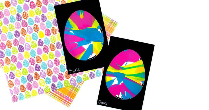 Image for Paper Easter Egg Art Project for Kids (Free Template)