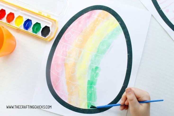 Image for Easter Egg Watercolor Resist Art