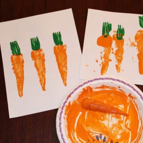Image for Carrot Stamping for Kids (an Easter Carrot Craft)