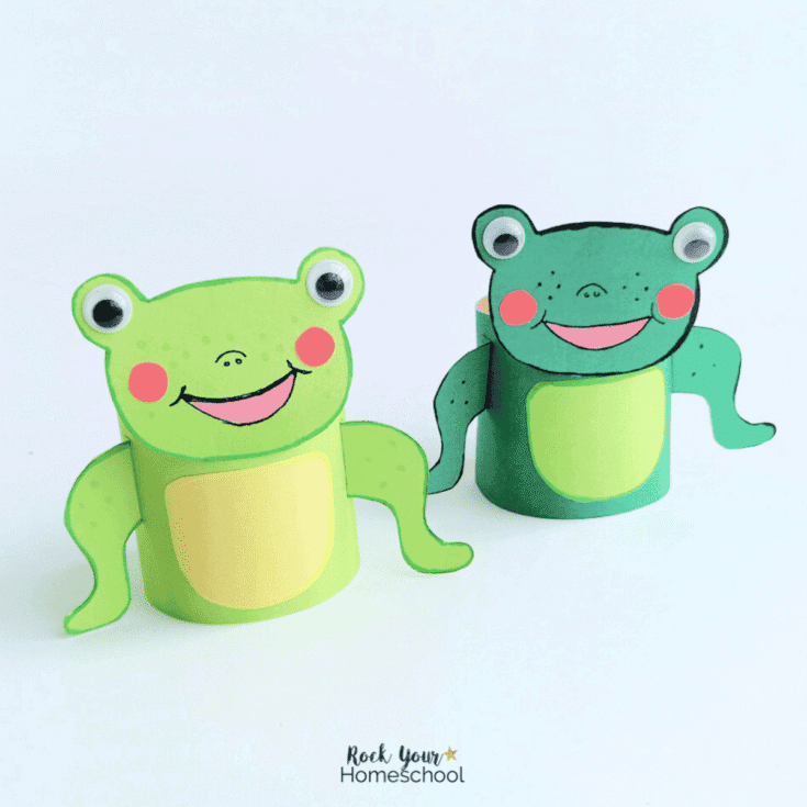 Image for Frog Toilet Paper Roll Craft for Frugal Fun (Free Template)