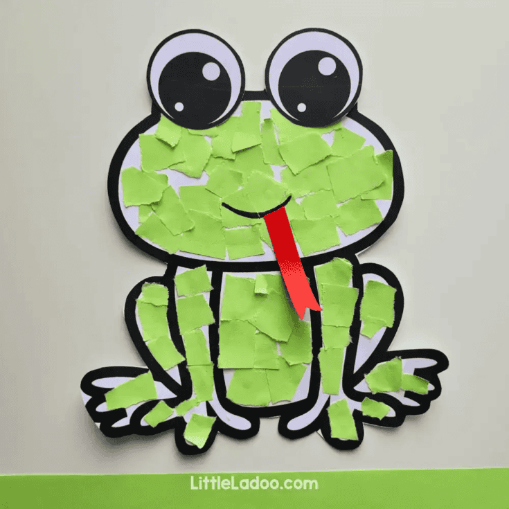 Image for Torn Paper Frog Craft