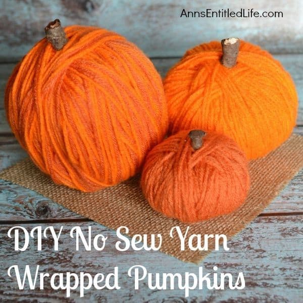 Image for Easy DIY No-Sew Yarn Pumpkins by Ann’s Entitled Life
