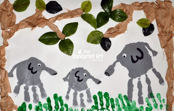 Image for Jungle Hand Print Craft for Kids